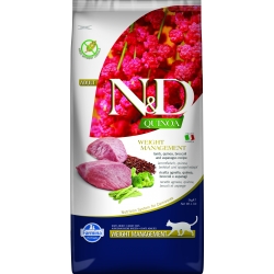 FARMINA N&D CAT QUINOA WEIGHT MANAGEMENT LAMB & BROCCOLI 5 KG